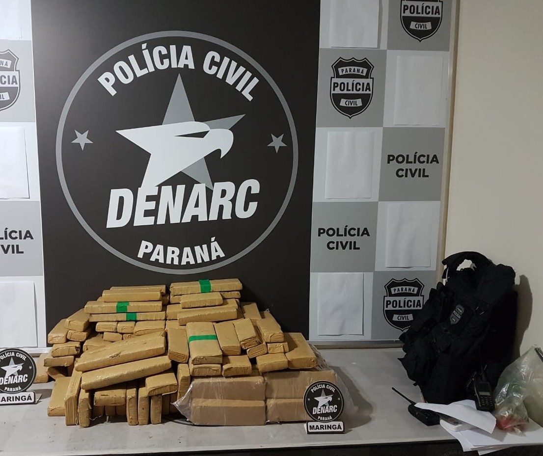 Denarc apreende 100 quilos de maconha em Marialva