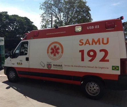 Motociclista fica gravemente ferido em acidente na Avenida Paraná