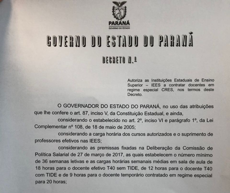 Governo revoga decreto e UEM terá 15 mil horas