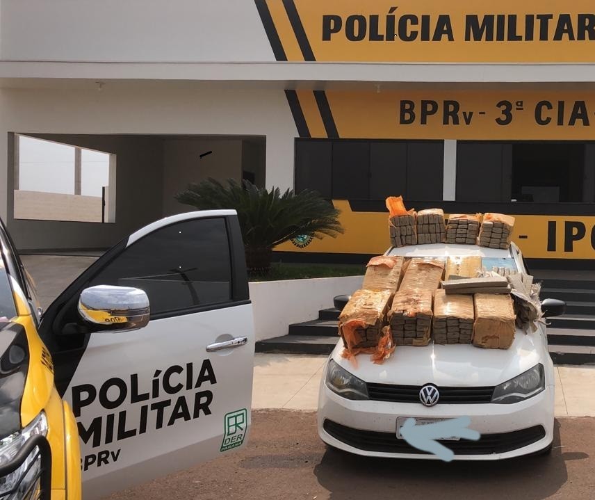 Após perseguição, PRE apreende mais de 240 Kg de maconha